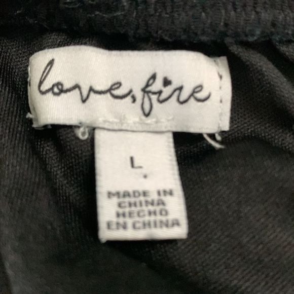 love,fire Rayon Embroidered Dress Size L - Picture 5 of 7